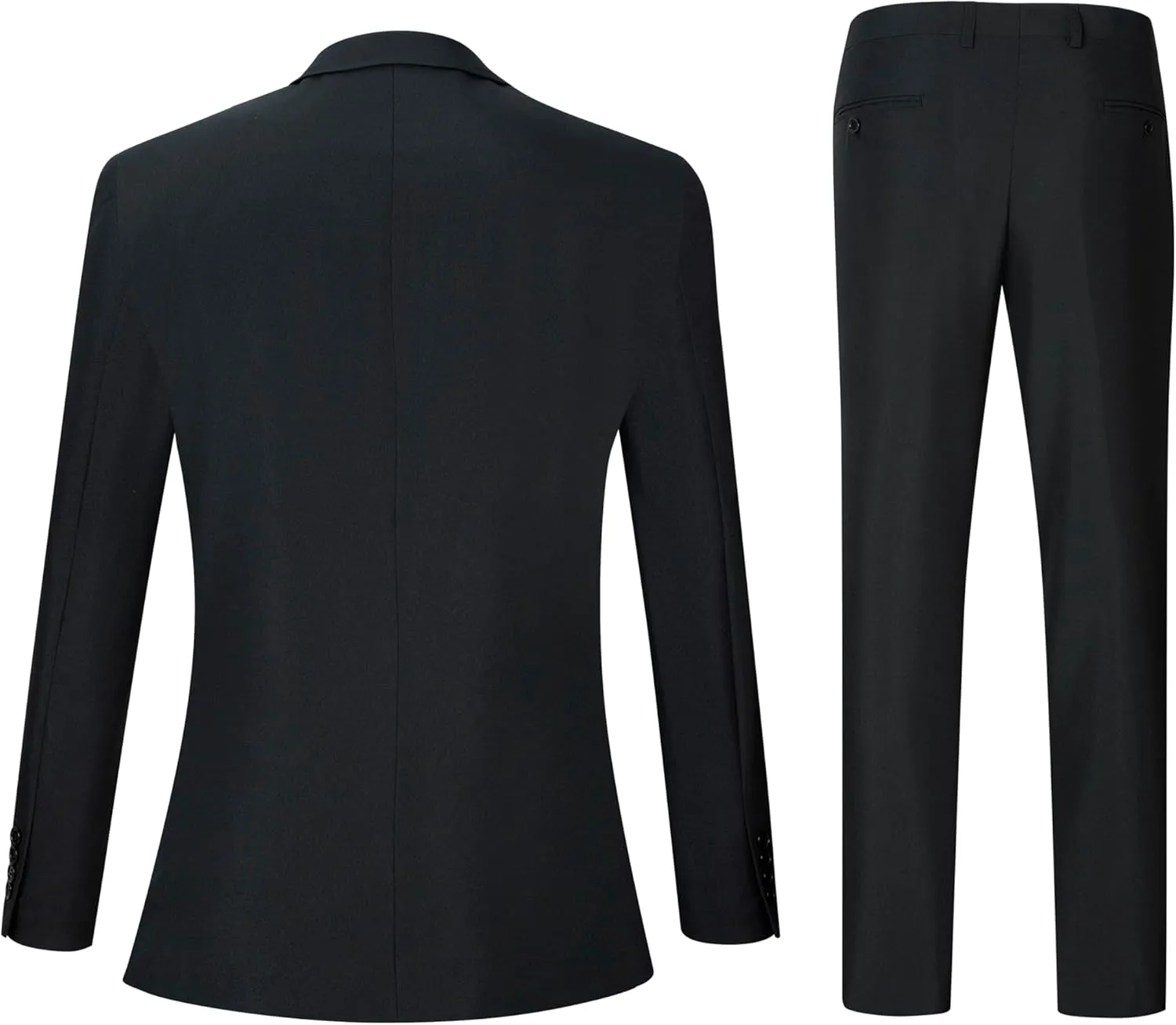 2 Piece Men's Suit Slim Fit Suits for Men, Two Button Blazer Dress Business Wedding Party Jacket & Pants