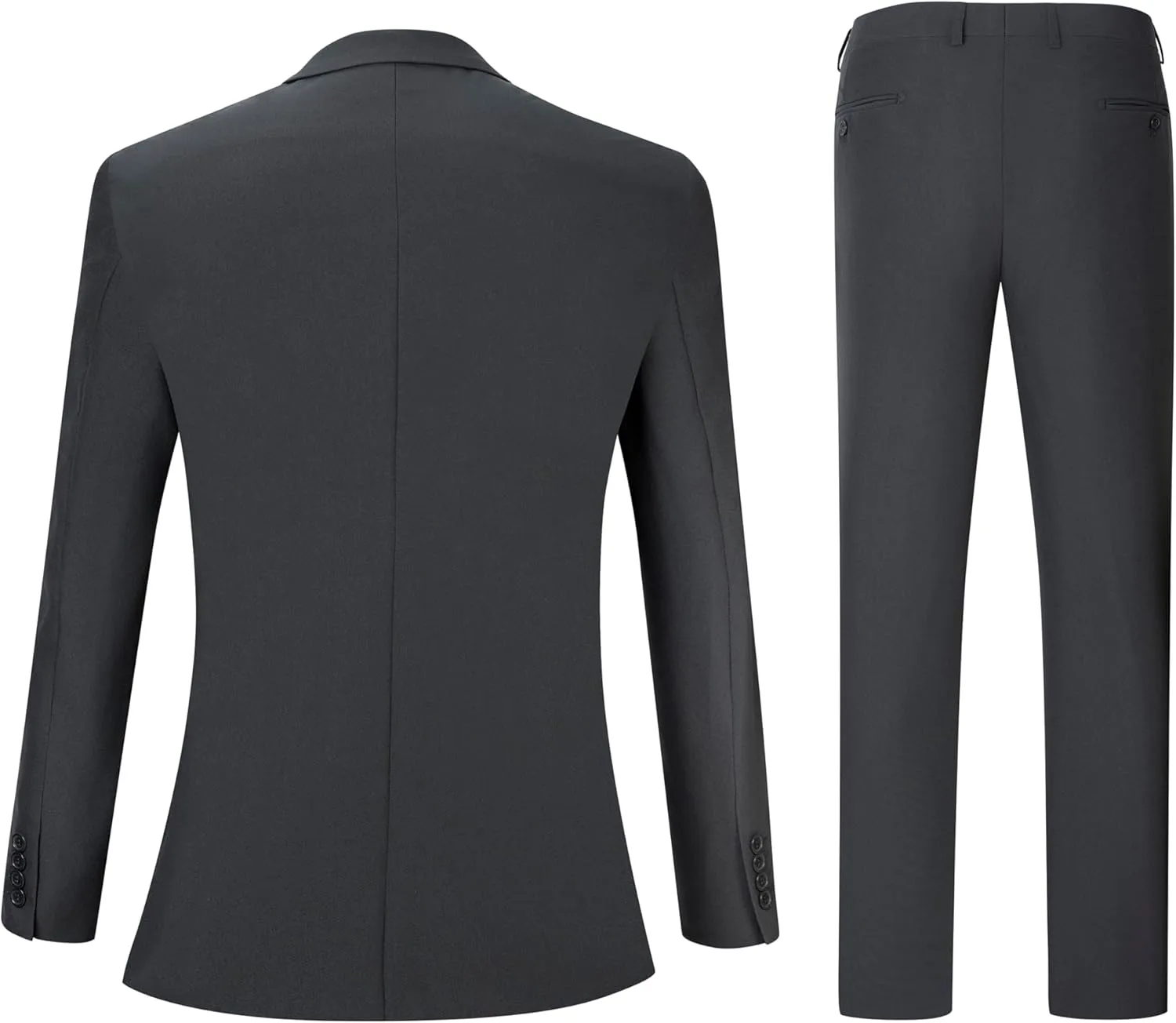 2 Piece Men's Suit Slim Fit Suits for Men, Two Button Blazer Dress Business Wedding Party Jacket & Pants