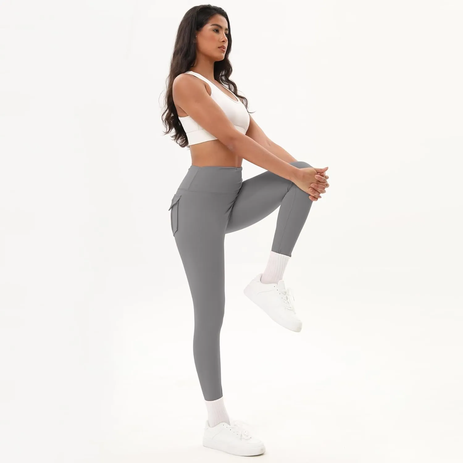 3 Pcs Women's High Waist Leggings, Elastic Leggings for Sports and Fitness Yoga Gym Running Pants