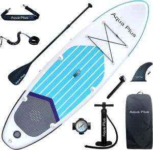 6inches Thick Inflatable SUP for All Skill Levels Stand Up Paddle Board,Paddle,Pump,ISUP Travel Backpack, Leash,Shoulder Strap,Youth,Adult Inflatable Paddle Board