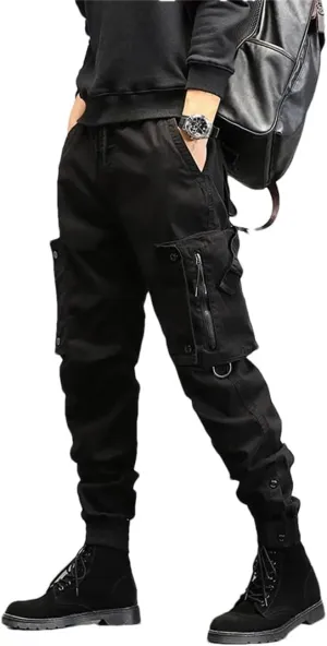 Alloaone Mens Spring Autumn Cargo Pants Multi Pocket Khaki Trousers Military Cotton Pantalon Cargo Pants