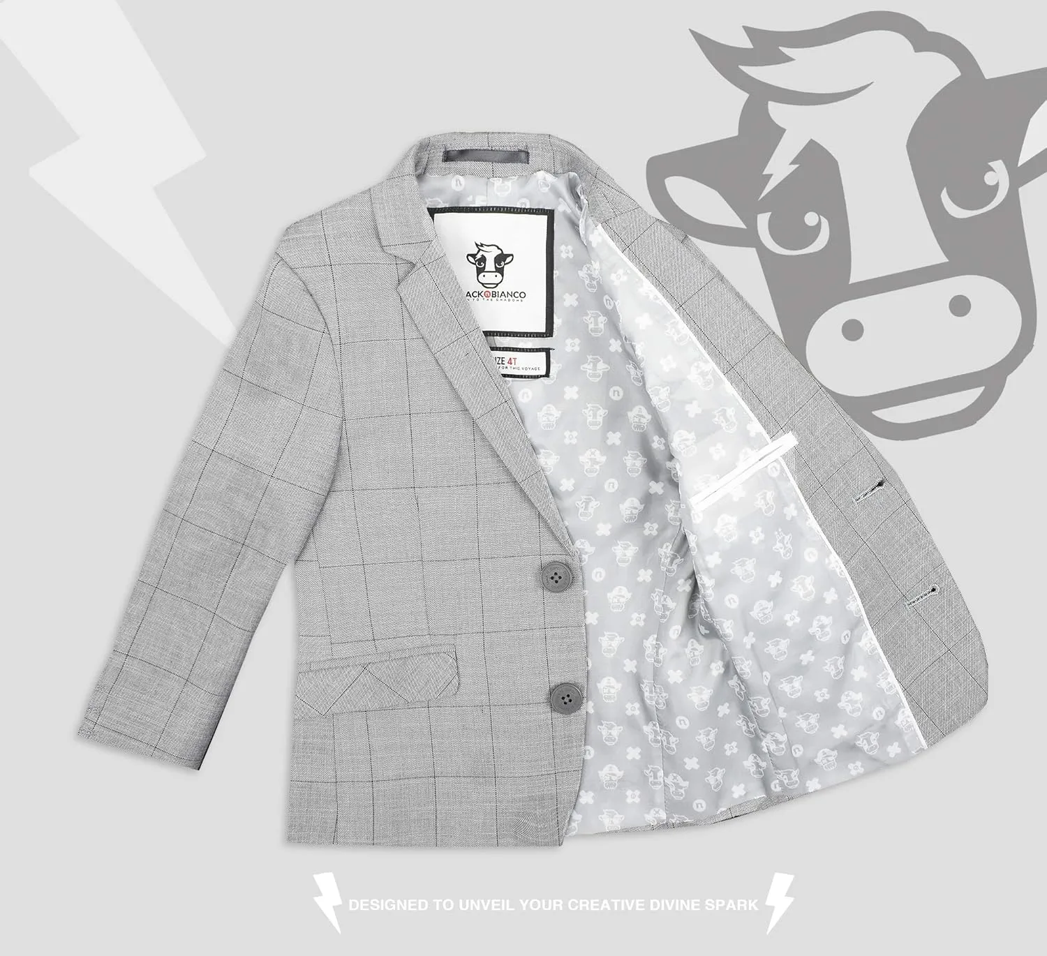 Black n Bianco Boys' First Class Slim Fit Suits Lightweight Style. Presented by Baby Muffin
