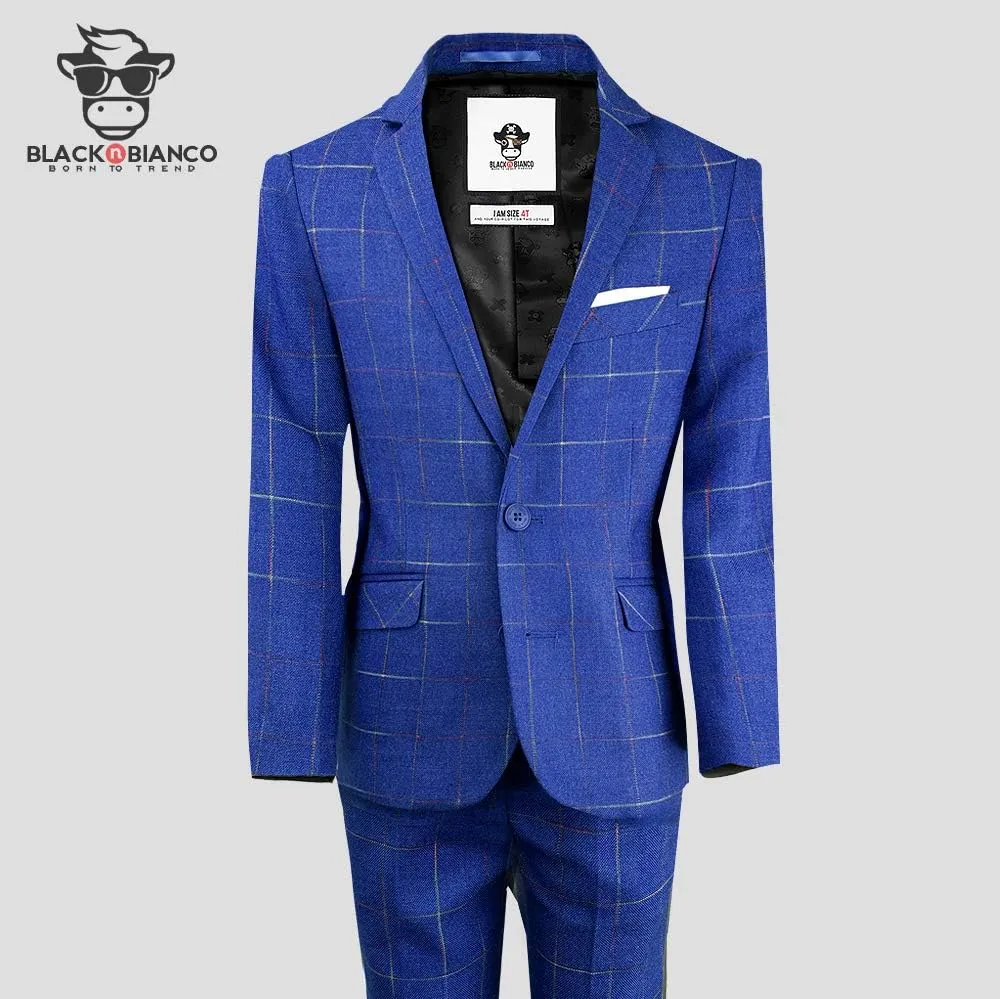 Black n Bianco Boys' First Class Slim Fit Suits Lightweight Style. Presented by Baby Muffin