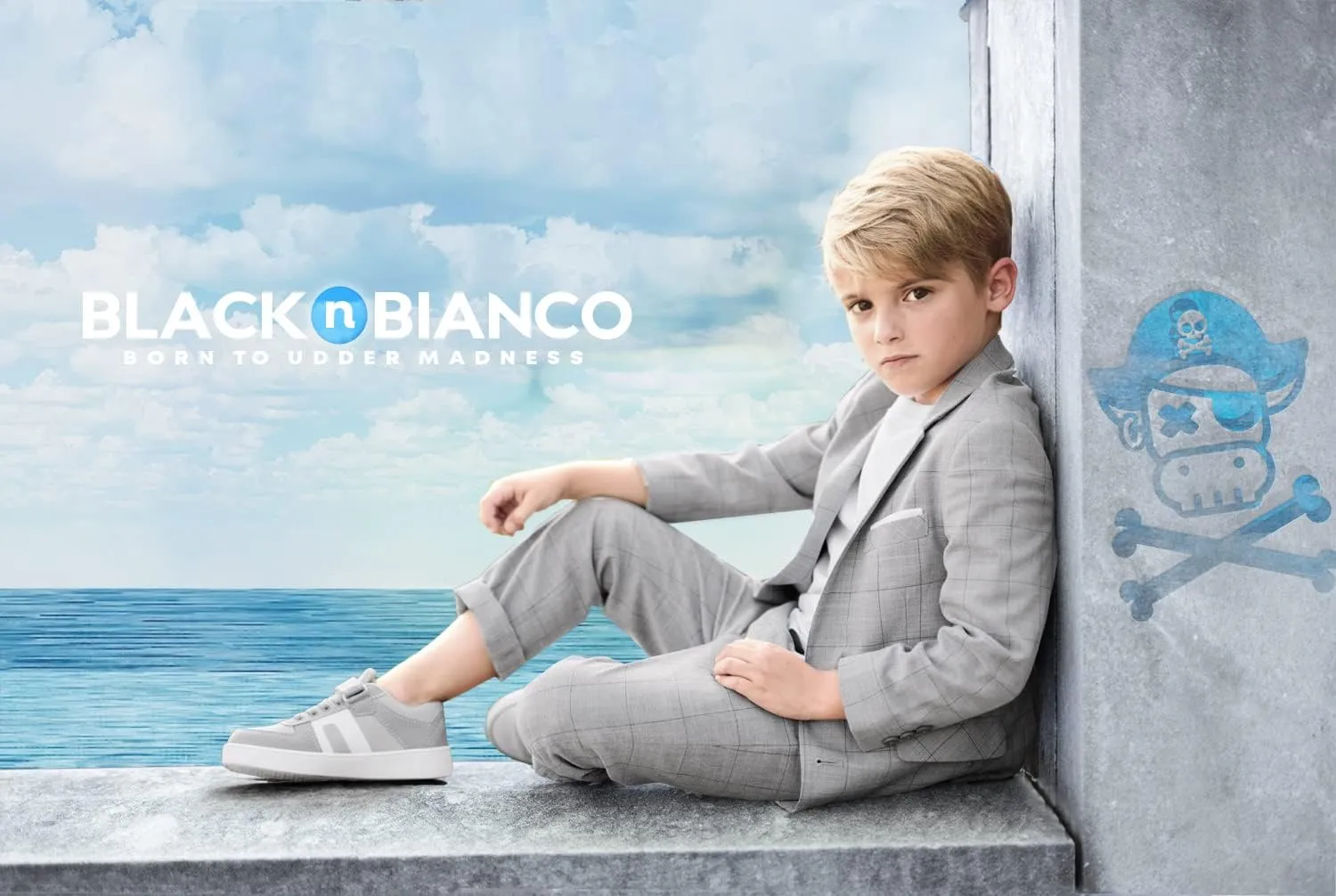 Black n Bianco Boys' First Class Slim Fit Suits Lightweight Style. Presented by Baby Muffin