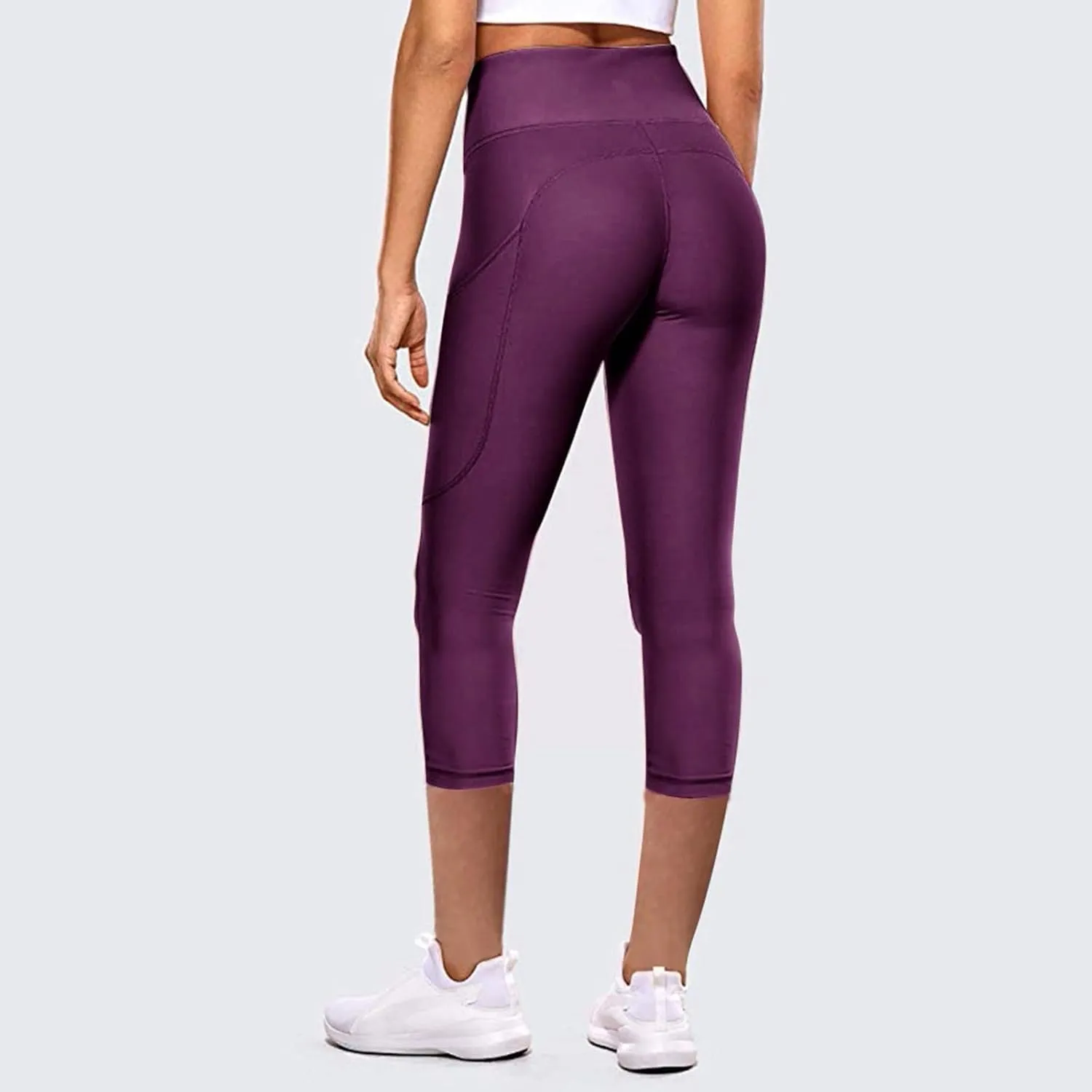 Butt Lifting Leggings Capri Cropped Colorful Tights Elastic Skimpy Reflective High Waisted Workout Yoga Pants