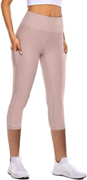 Butt Lifting Leggings Capri Cropped Colorful Tights Elastic Skimpy Reflective High Waisted Workout Yoga Pants
