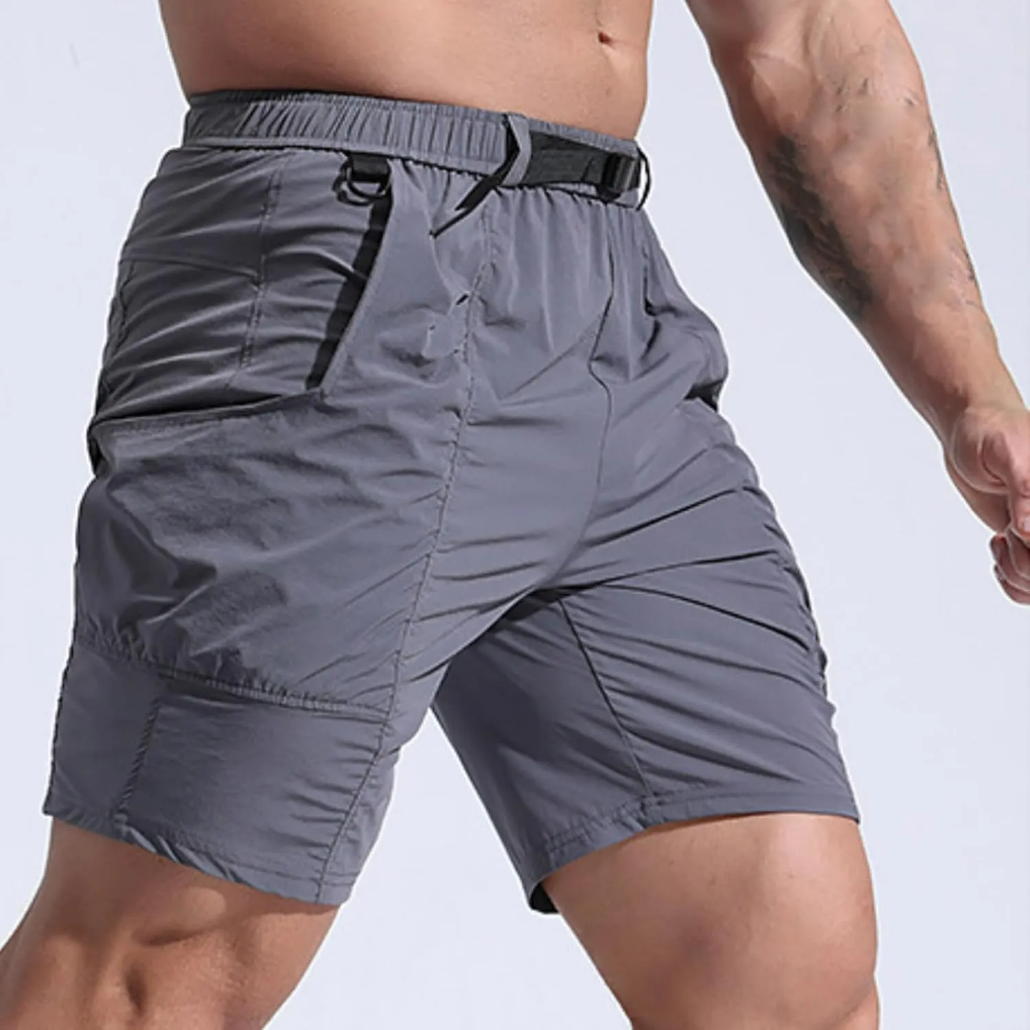 Cambkatl Mens Quick Dry Running Shorts Elastic Waist Casual Summer Athletic Sports Workout Gym Shorts with Pockets