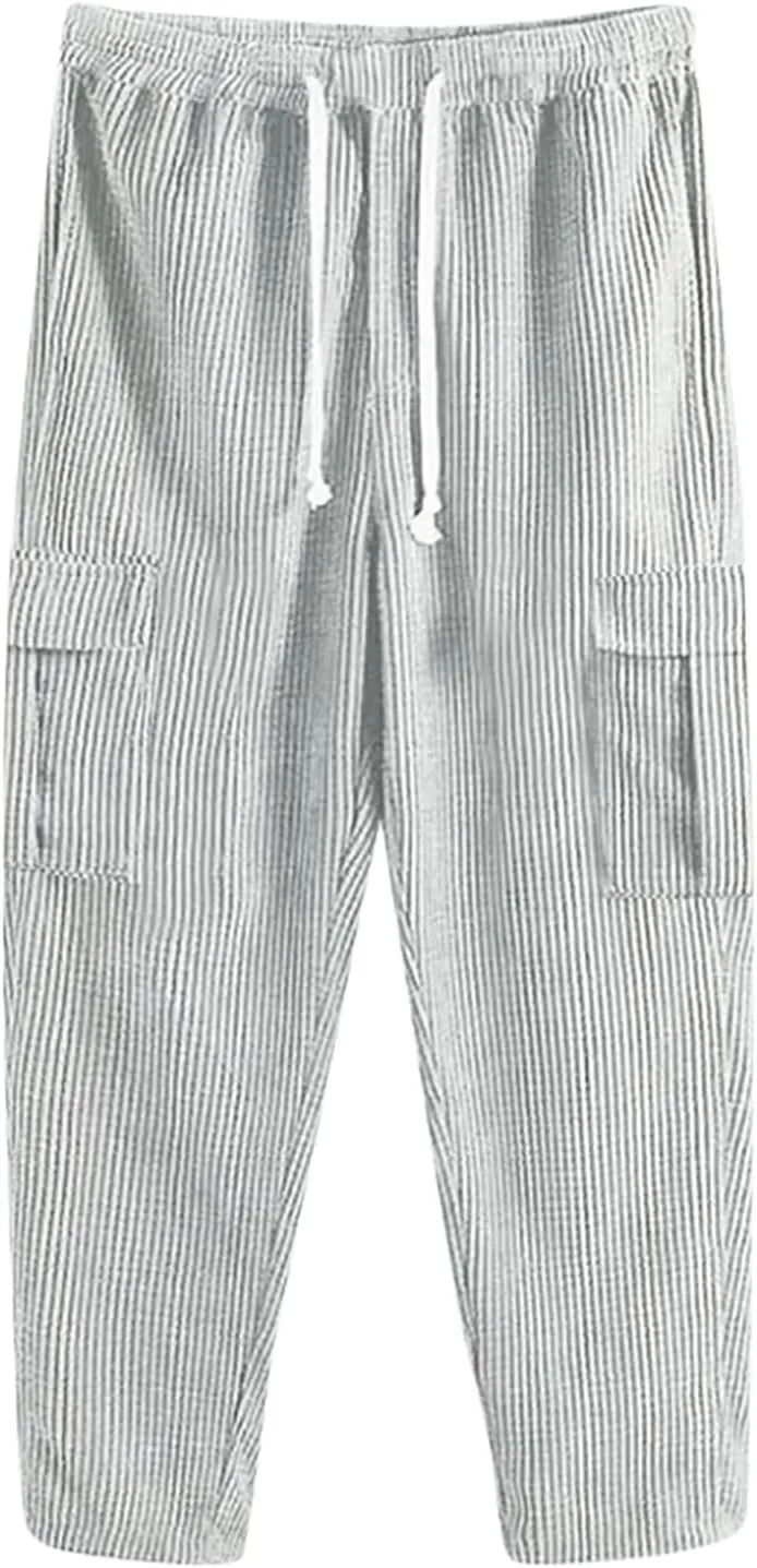 Cargo Pants for Men,Mens Casual Fashion Joggers Sports Pants Cotton Pants Gym Sweatpants Trousers Long Pant