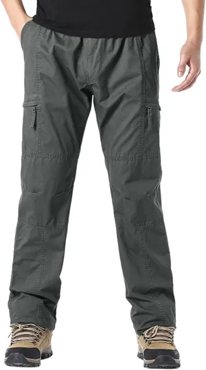 Cargo Pants for Men,Men's Flap Pocket Pants Drawstring Elastic Waist Long Pants Letter Graphic Street Cargo Pants