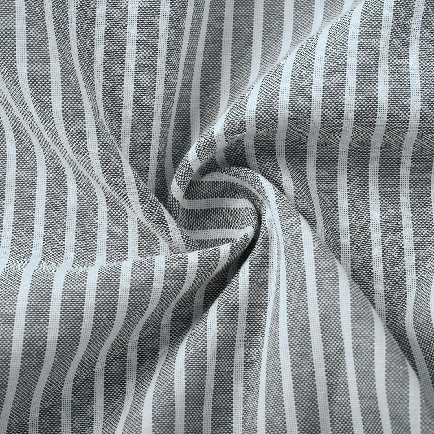 Casual Striped Cotton Linen Pant for Women Striped High Waisted Drawstring Summer Pants Loose Fit Trousers
