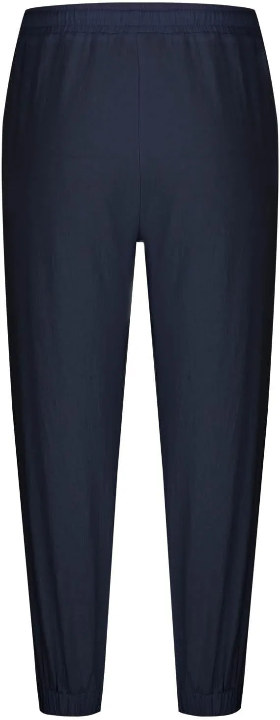 Cotton Linen Pants for Men Elastic Drawstring Waist Loose Casual Beach Pant Comfy Summer Travel Trousers Cinch Bottom