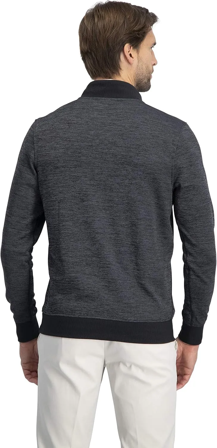 Dry Fit Pullover Sweaters for Men - Quarter Zip Fleece Golf Jacket - Tailored Fit
