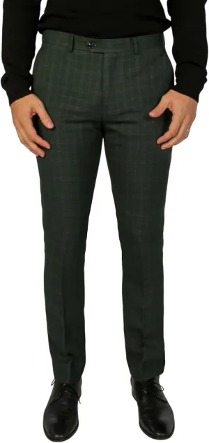 Elegant Men's Check 2-Piece Suit - Perfect for Weddings & Formal Events