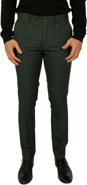 Elegant Men's Check 3-Piece Suit - Perfect for Weddings & Formal Events