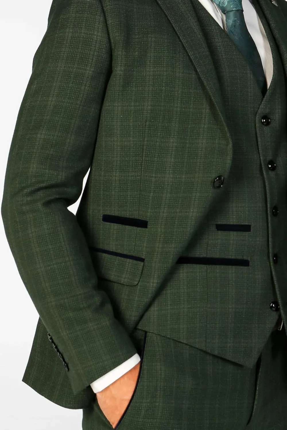 Elegant Men's Check 3-Piece Suit - Perfect for Weddings & Formal Events