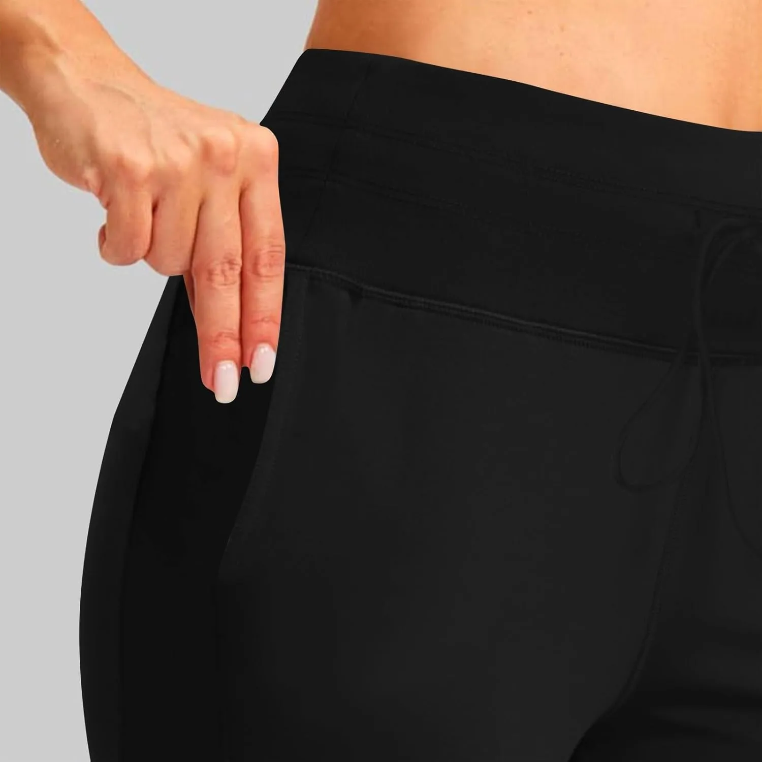 Fleece Lined Joggers Women Athletic Winter Warm High Waisted Thermal Sweatpants Running Drawstring Workout Track