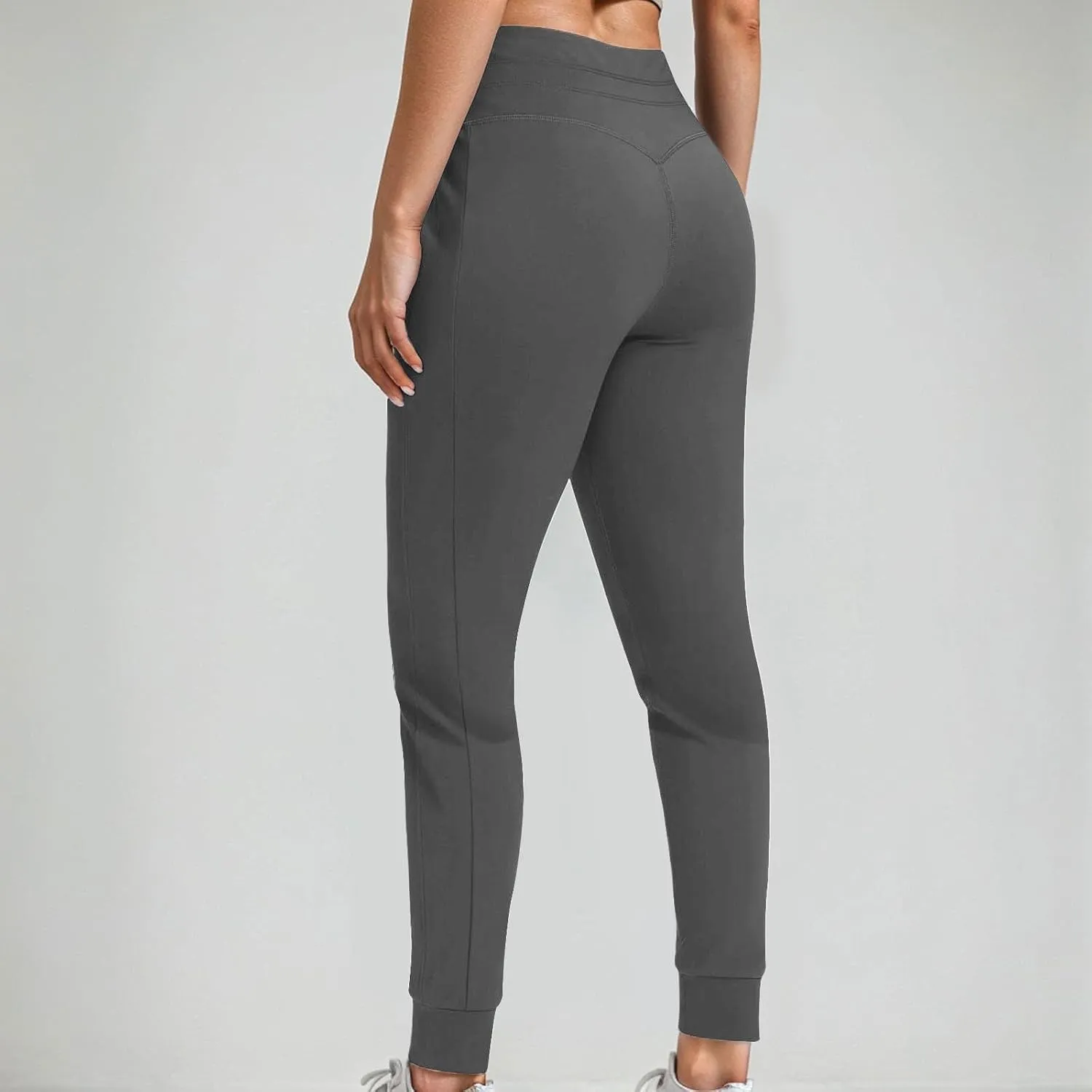 Fleece Lined Joggers Women Athletic Winter Warm High Waisted Thermal Sweatpants Running Drawstring Workout Track
