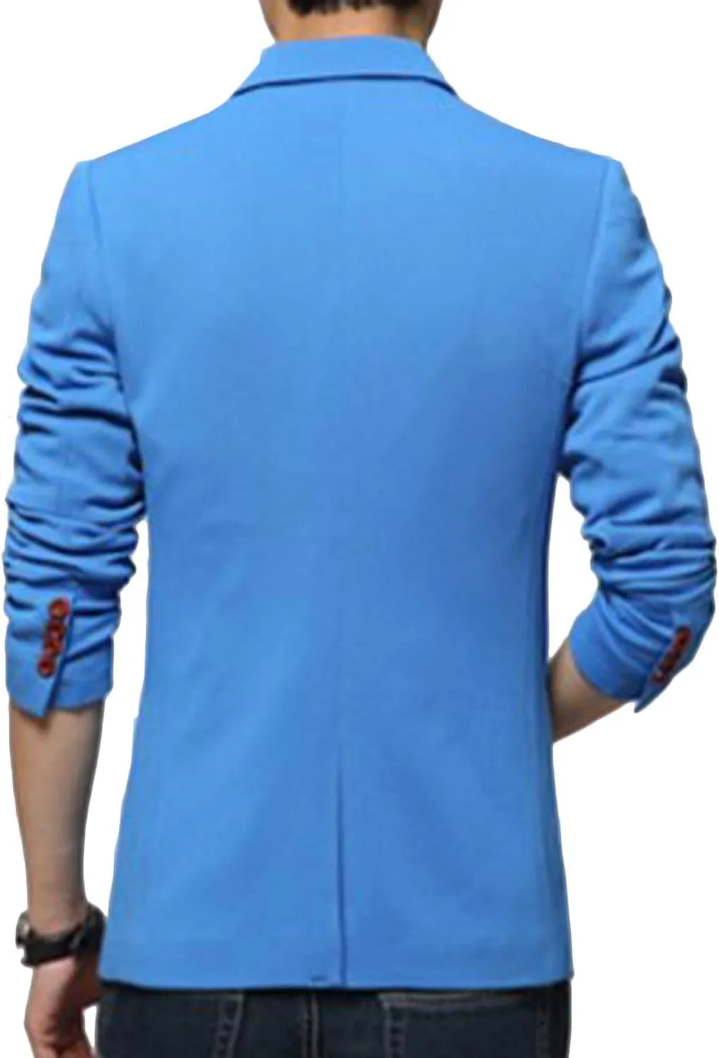 GATMSTZ Men's Single Breasted Slim Fit Suit Blazer Formal Business Groom Jackets
