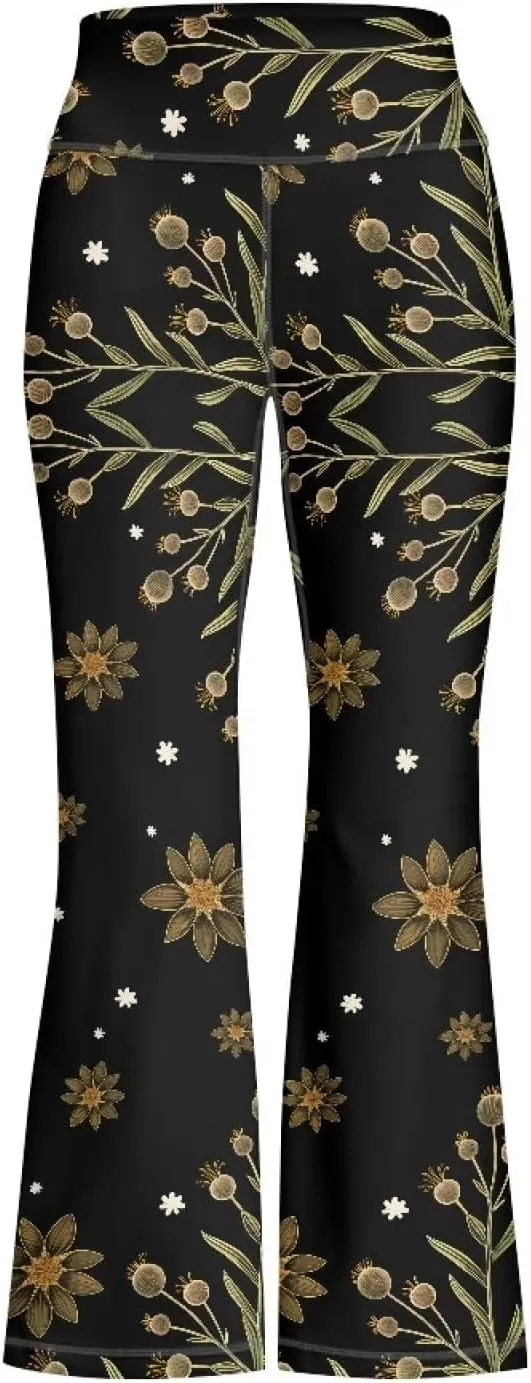 Girls Leggings Size 5-14 Bell Bottom Yoga Pants High Waist Summer Girls' Pants for Dance Elastic Leggings Pants