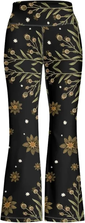 Girls Leggings Size 5-14 Bell Bottom Yoga Pants High Waist Summer Girls' Pants for Dance Elastic Leggings Pants