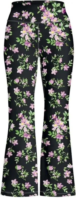 Girls Leggings Size 5-14 Bell Bottom Yoga Pants High Waist Summer Girls' Pants for Dance Elastic Leggings Pants