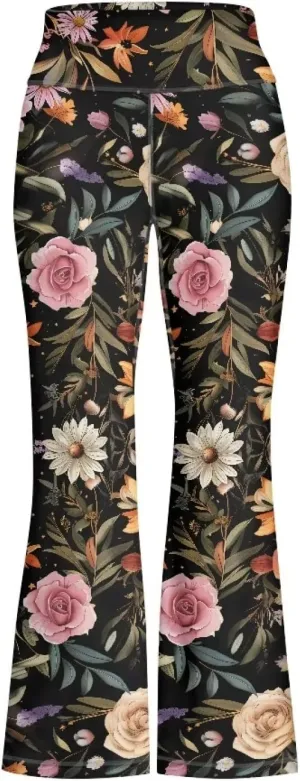 Girls Leggings Size 5-14 Bell Bottom Yoga Pants High Waist Summer Girls' Pants for Dance Elastic Leggings Pants