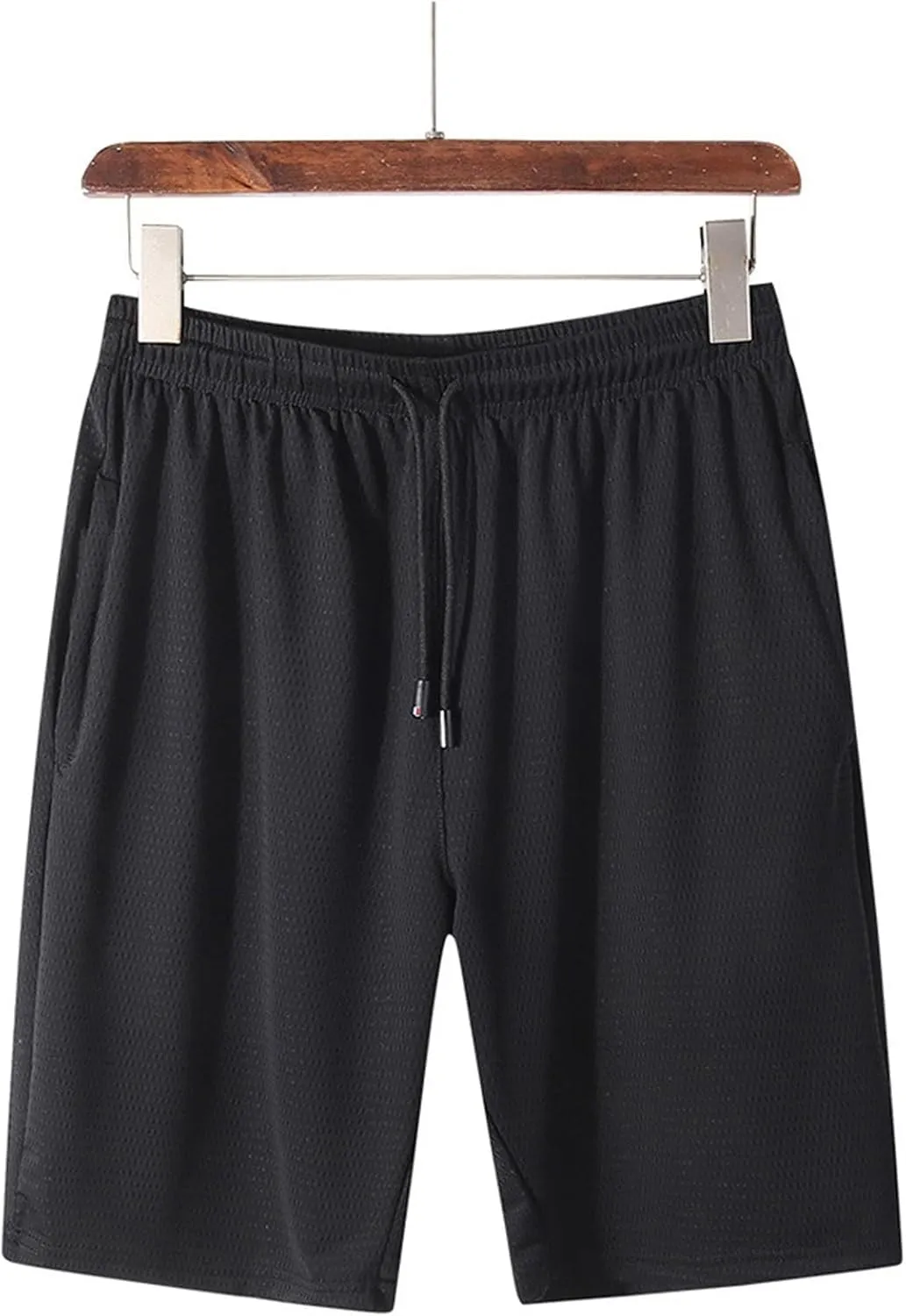 Gym Shorts Men Quick Dry Mesh Shorts Breathable Elasticated Waist Half Pants Plus Size Workout Sport Athletic Jogger
