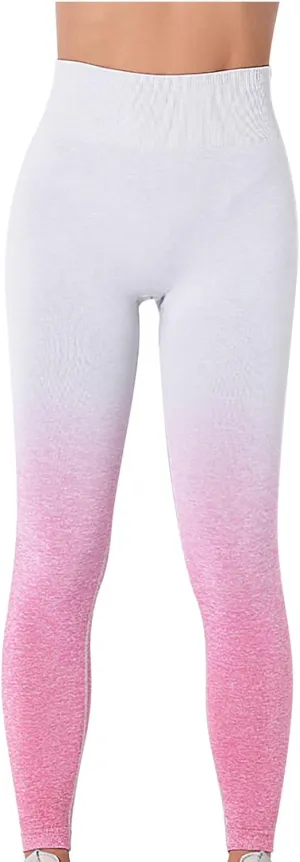 High Waist Yoga Pants for Women Workout Sports Elastic Leggings Skinny Seamless Compression Shaped Pants