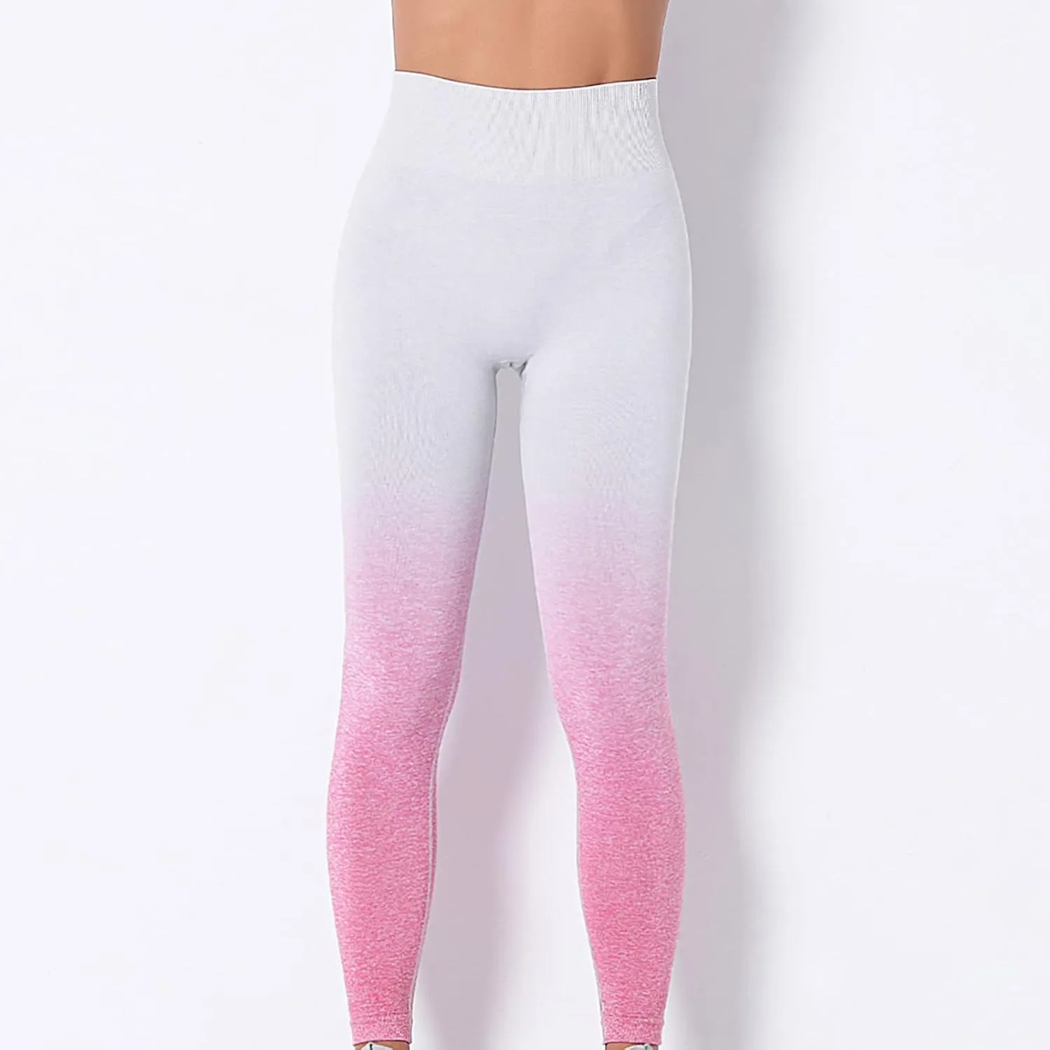 High Waist Yoga Pants for Women Workout Sports Elastic Leggings Skinny Seamless Compression Shaped Pants