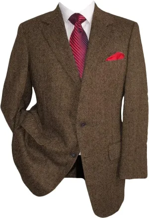 HUUTOE Slim Fit Suits Brown Jacket Men Casual Blazer 2 Button XXL