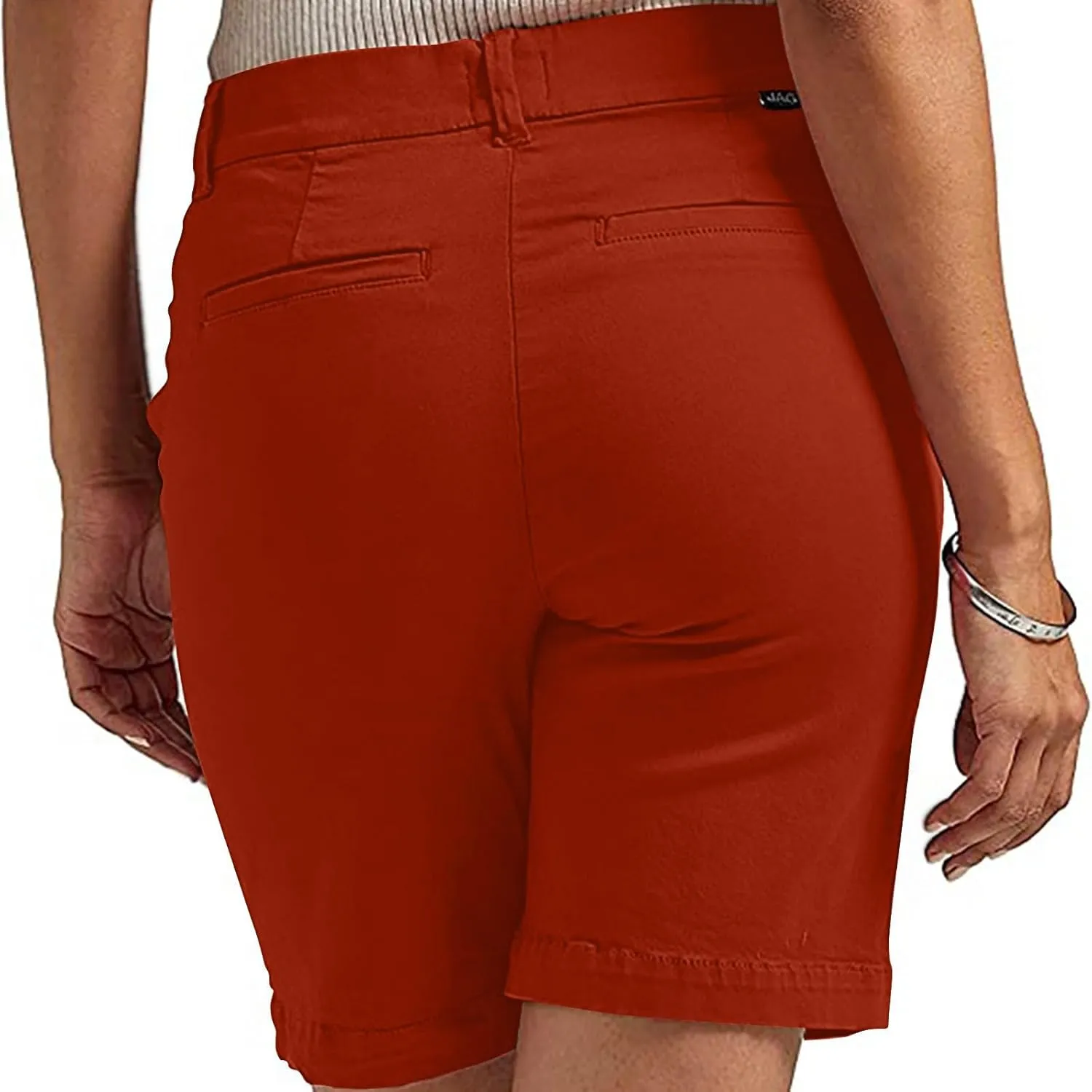 Hvyesh Jorts Women, Y2k, Stretchy, Ladies Twill Shorts High Waisted Bermuda Shorts Casual Summer Dressy, 7 Inch Inseam