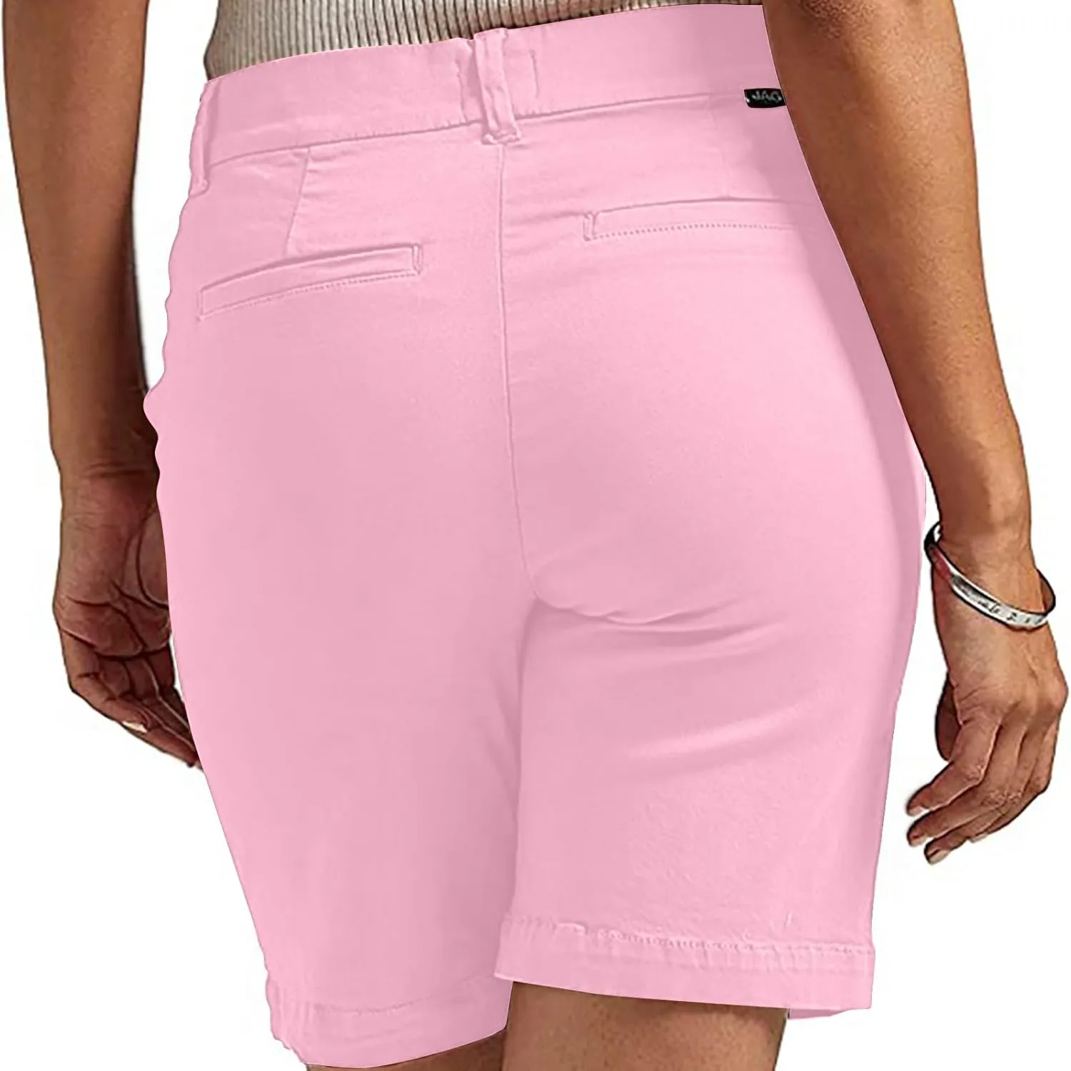 Hvyesh Jorts Women, Y2k, Stretchy, Ladies Twill Shorts High Waisted Bermuda Shorts Casual Summer Dressy, 7 Inch Inseam