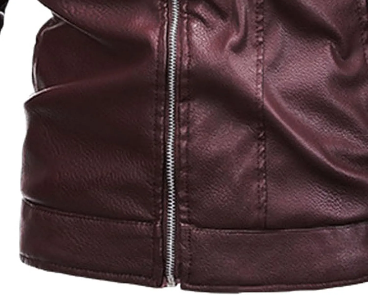 JEsilunmaMY Men's Sherpa Motorcycle Leather Jacket Fur Collar Fleece Lined Bomber Coats Warm Thicken Moto Biker Jacket