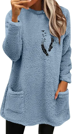 LCMTWX Fleece Jacket Women Sweater Winter Coat Fleece Thickening Plus Size Coat Jacket Casual Plus Oversized Fluffy Faux