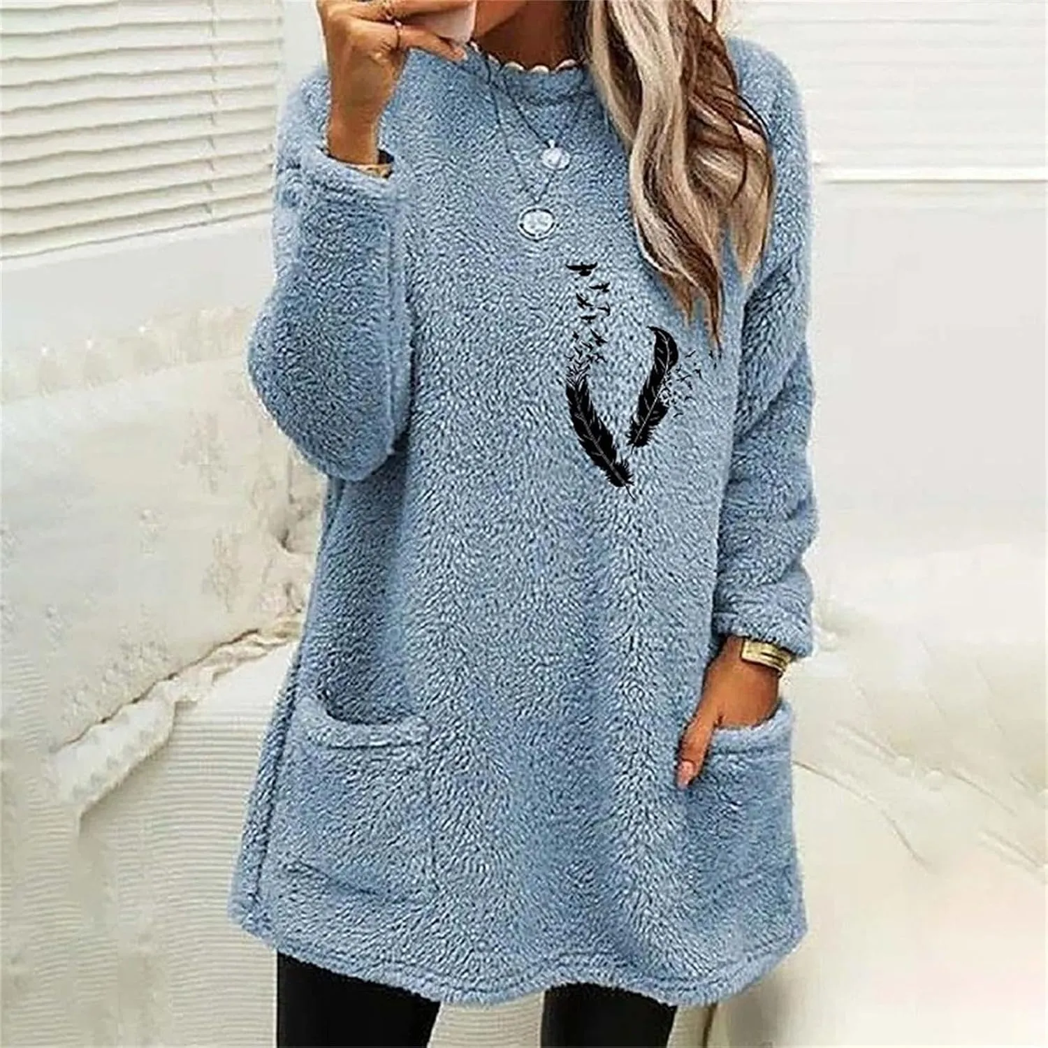 LCMTWX Fleece Jacket Women Sweater Winter Coat Fleece Thickening Plus Size Coat Jacket Casual Plus Oversized Fluffy Faux