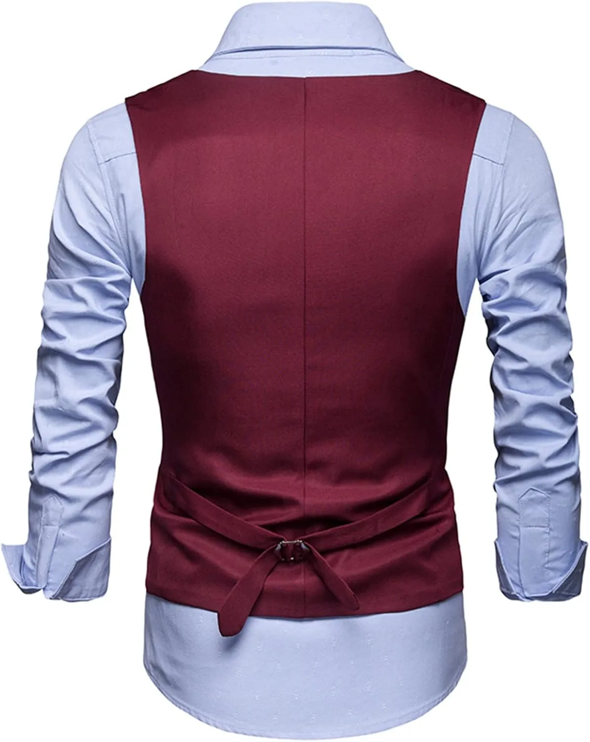 LCMTWX Mens Vests Dress V Neck Pocket Retro Color Vest Blouse With Button Hunting Clothes For Men Suits Season 9