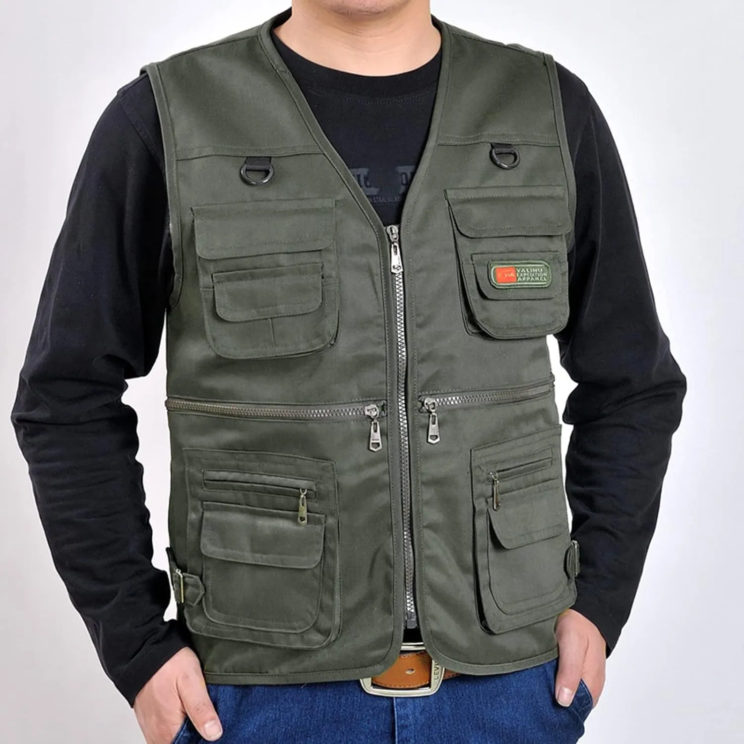 LCMTWX White Vest Leather V Neck Pocket Retro Color Vest Blouse With Button Vests For Men Casacas Mens Black Vest