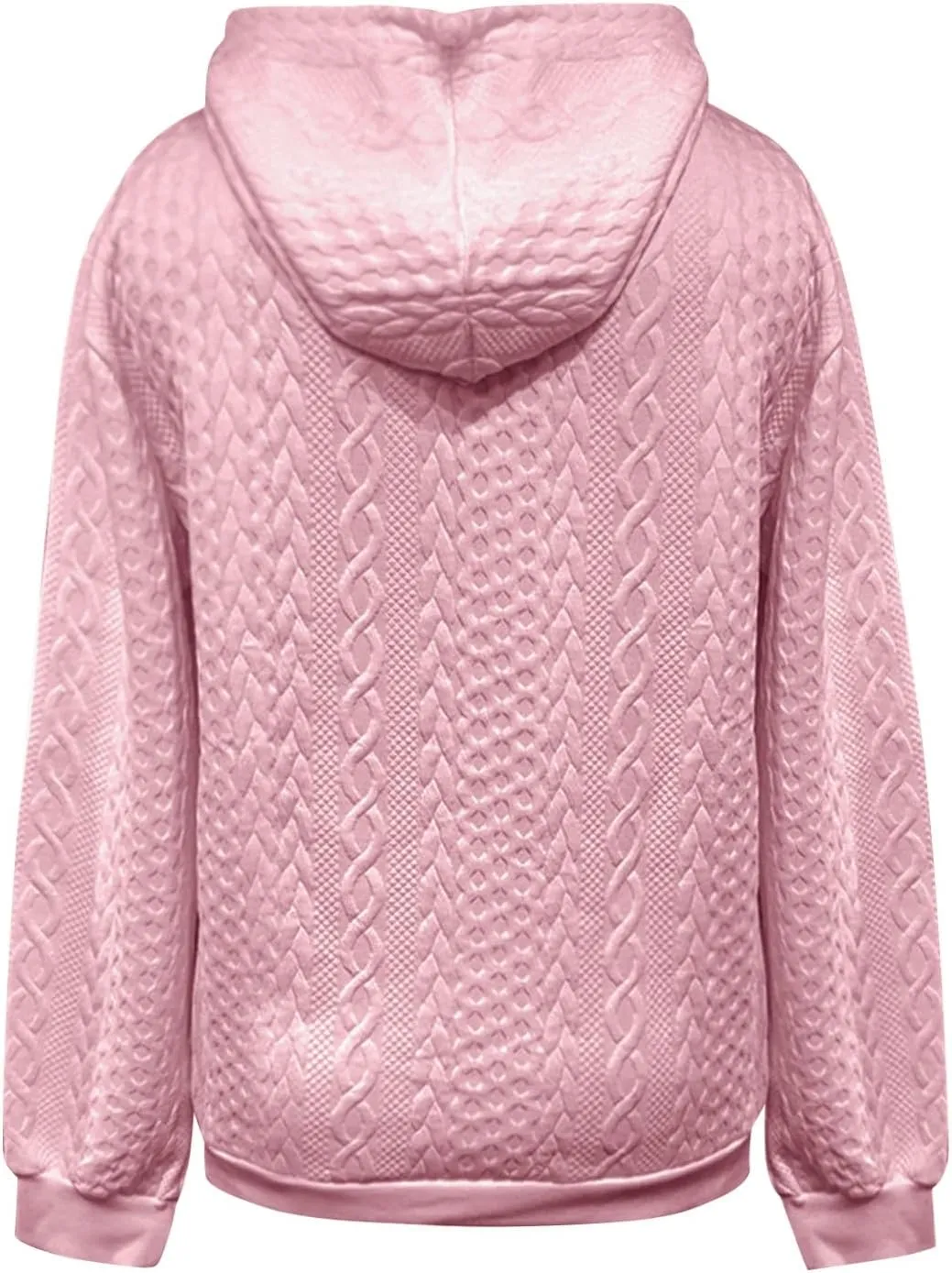 LCMTWX Womens 2023 Winter Fuzzy Fleece Jacket Solid Hooded Thickened Jacquard Long Sleeve Solid Oversized Fuzzy Fleece Fall