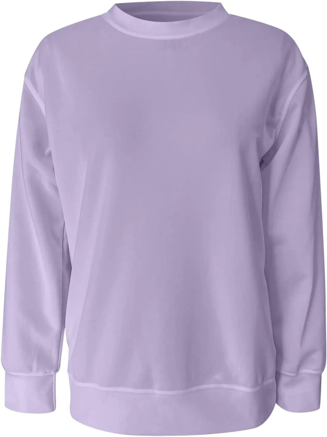 LCMTWX Womens Long Sleeve Pullover Tops Long Sleeve Top Cute Pullover Loose Version Pullover Sweater Casual Pullover Top
