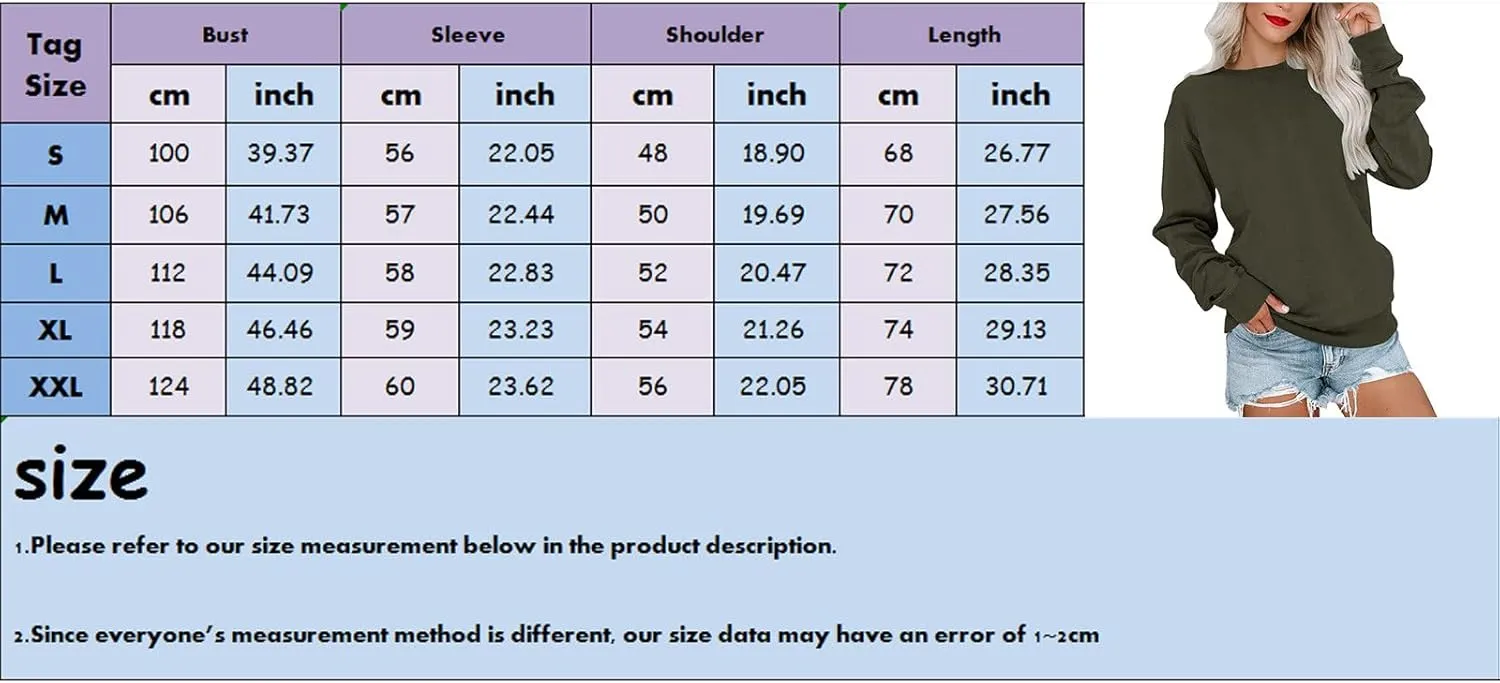 LCMTWX Womens Long Sleeve Pullover Tops Long Sleeve Top Cute Pullover Loose Version Pullover Sweater Casual Pullover Top