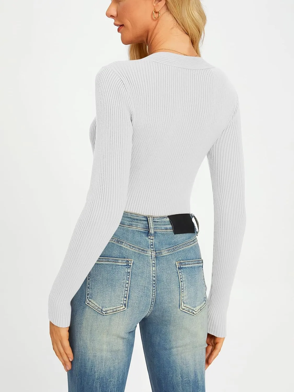 LILLUSORY Sweaters for Women Fall Outfits 2025 Long Sleeve Shirts for Women Knit Pullover Sweater Tops Clothes Fashion
