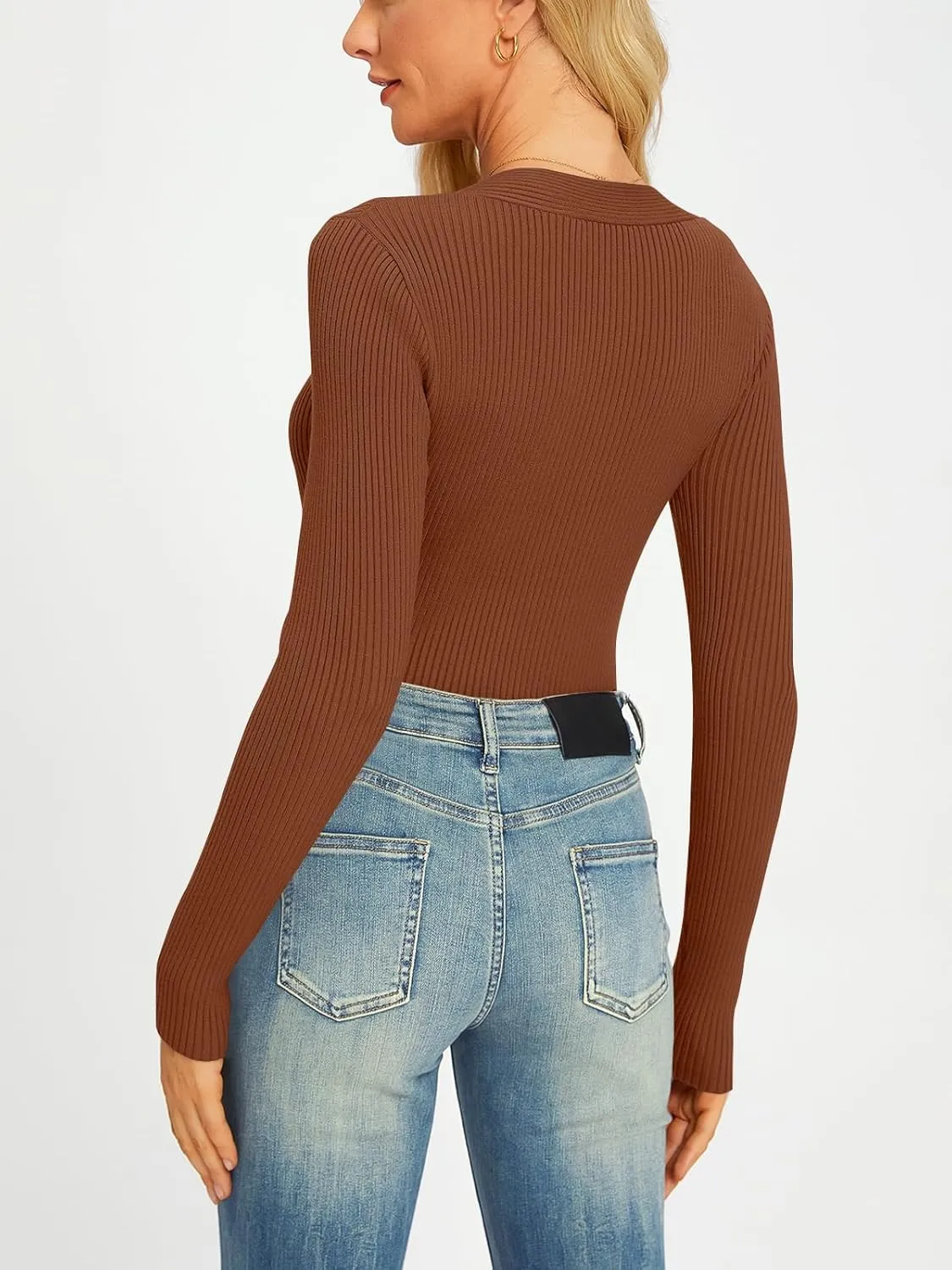 LILLUSORY Sweaters for Women Fall Outfits 2025 Long Sleeve Shirts for Women Knit Pullover Sweater Tops Clothes Fashion