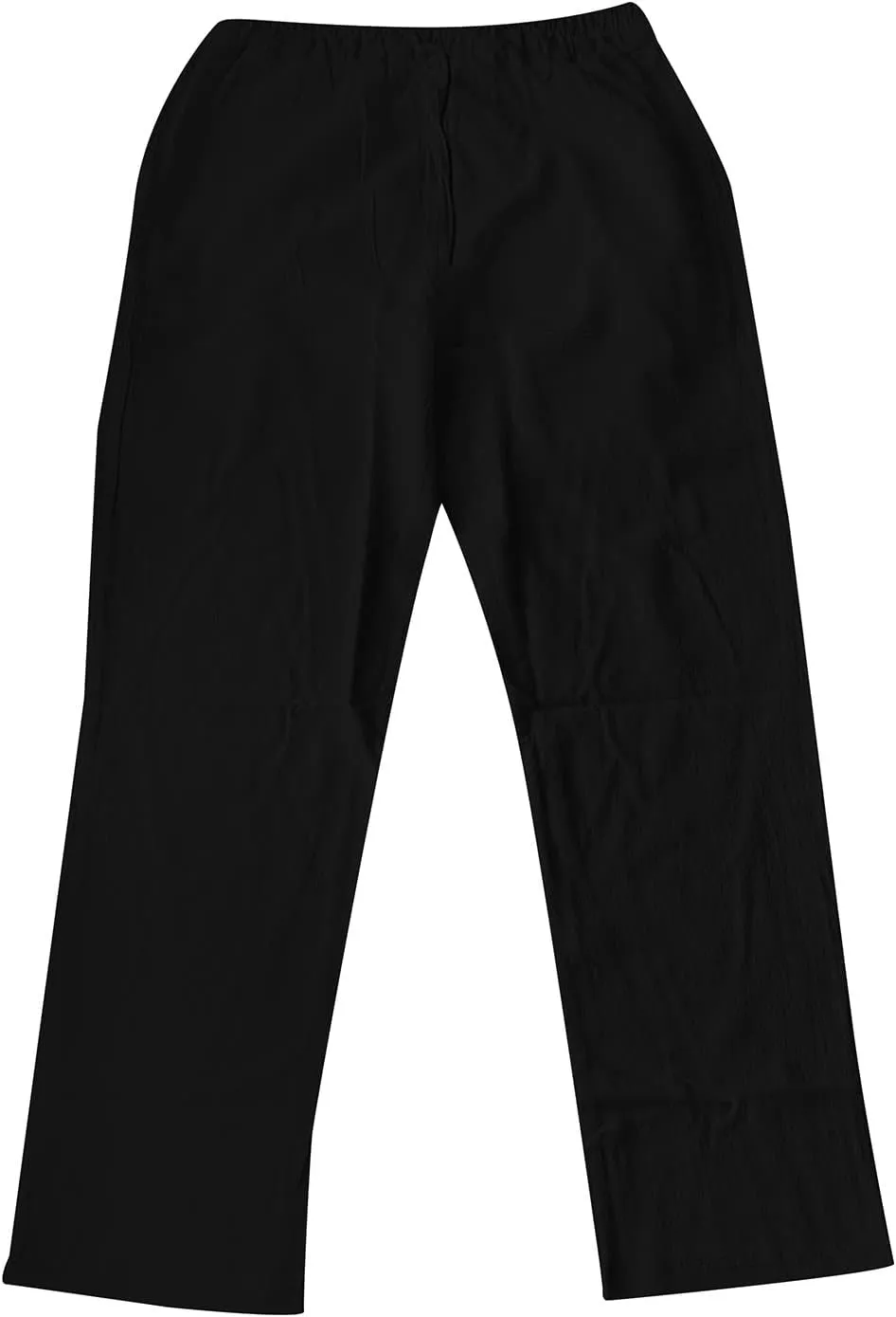 Linen Pants for Men Casual Relaxed Fit Lightweight Wide Leg Elastic Waist Breathable Pants Baggy Joggers
