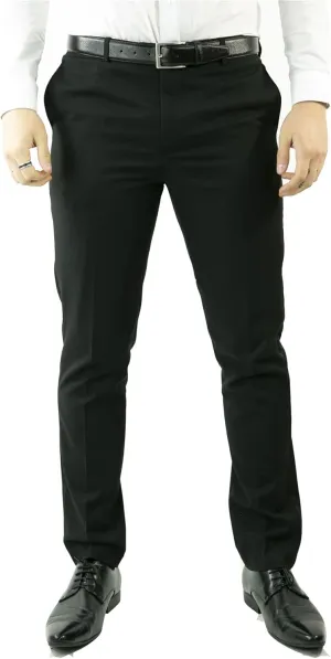 Mens Black Tuxedo Trousers Wedding Prom Stripe Satin Stripe Trouser Tux Classic