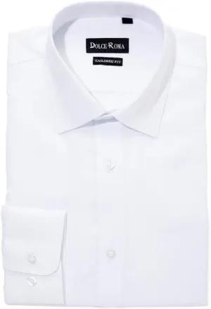 Men's Buttoned Solid Down Dress Shirt - Wrinkle-Free Long Sleeve Tailored Fit Premium Quality Lightweight Breathable Texture