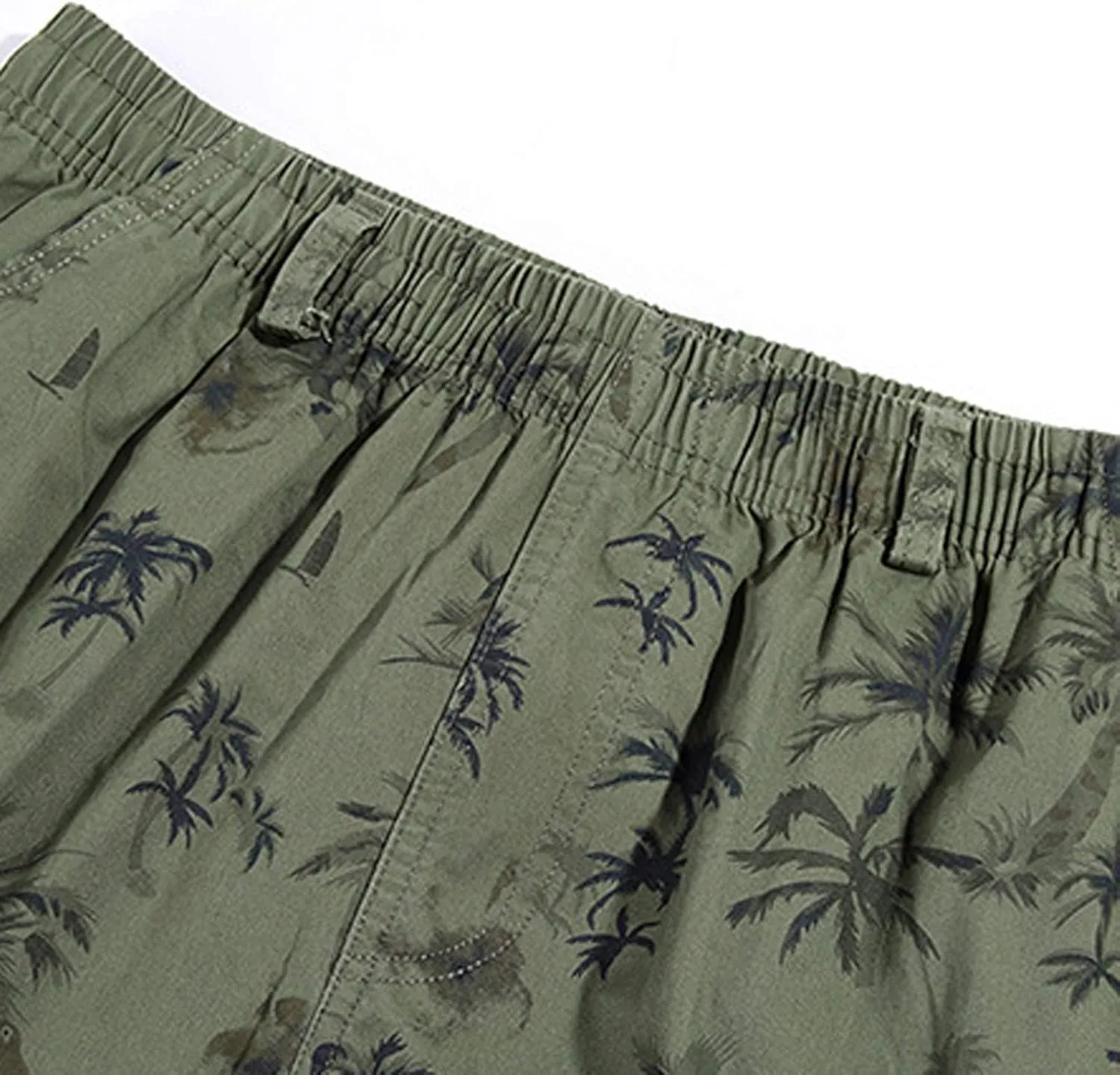 Mens Casual Cargo Shorts Printed Pants Fitness Bodybuilding Sports Men's Pants Men's Long Shorts for Camping Hiking