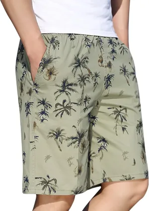 Mens Casual Cargo Shorts Printed Pants Fitness Bodybuilding Sports Men's Pants Men's Long Shorts for Camping Hiking