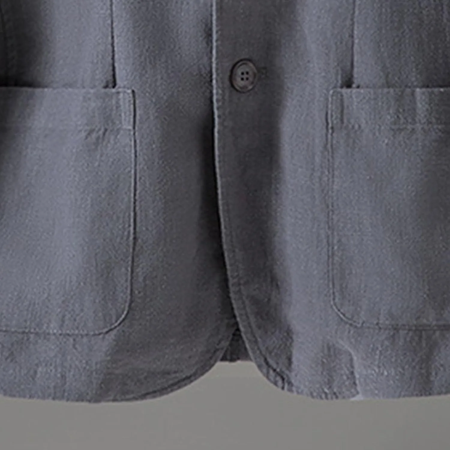 Mens Casual Linen Suit Coat Regular Fit Two Buttons Blazer Coats Lightweight Slim Fit Suits Jackets