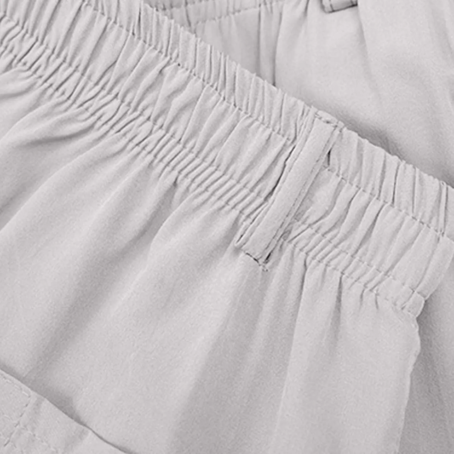 Mens Casual Pants Lightweight Loose Fit Elastic Waist Straight Leg Pant Summer Outdoor Work Travel Vacation Trousers