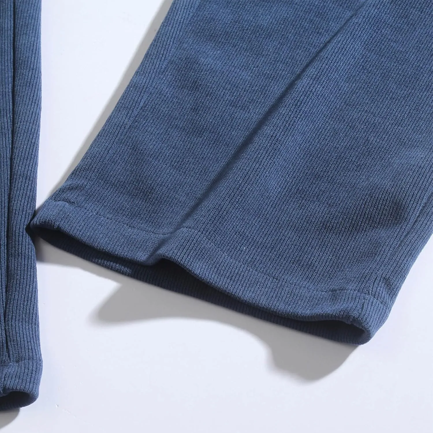 Men's Corduroy Pants Casual Loose Drawstring Elastic Waist Straight Wide Leg Jogger Sweatpant Trousers with Pockets